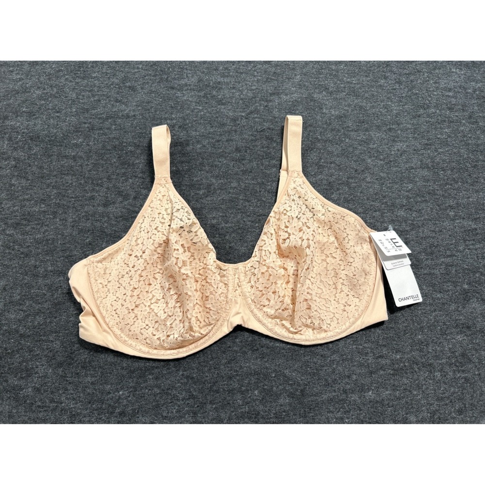 Chantelle Norah Underwire Bra Womens 40DD Nude NEW Lace Unlined Comfort C13F10
